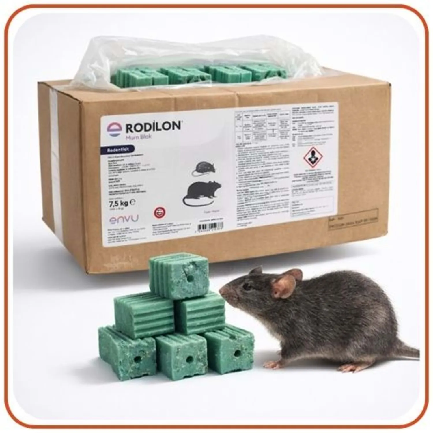 Bayer-Envu Rodilon Mum Blok Fare Zehiri | 7,5 KG
