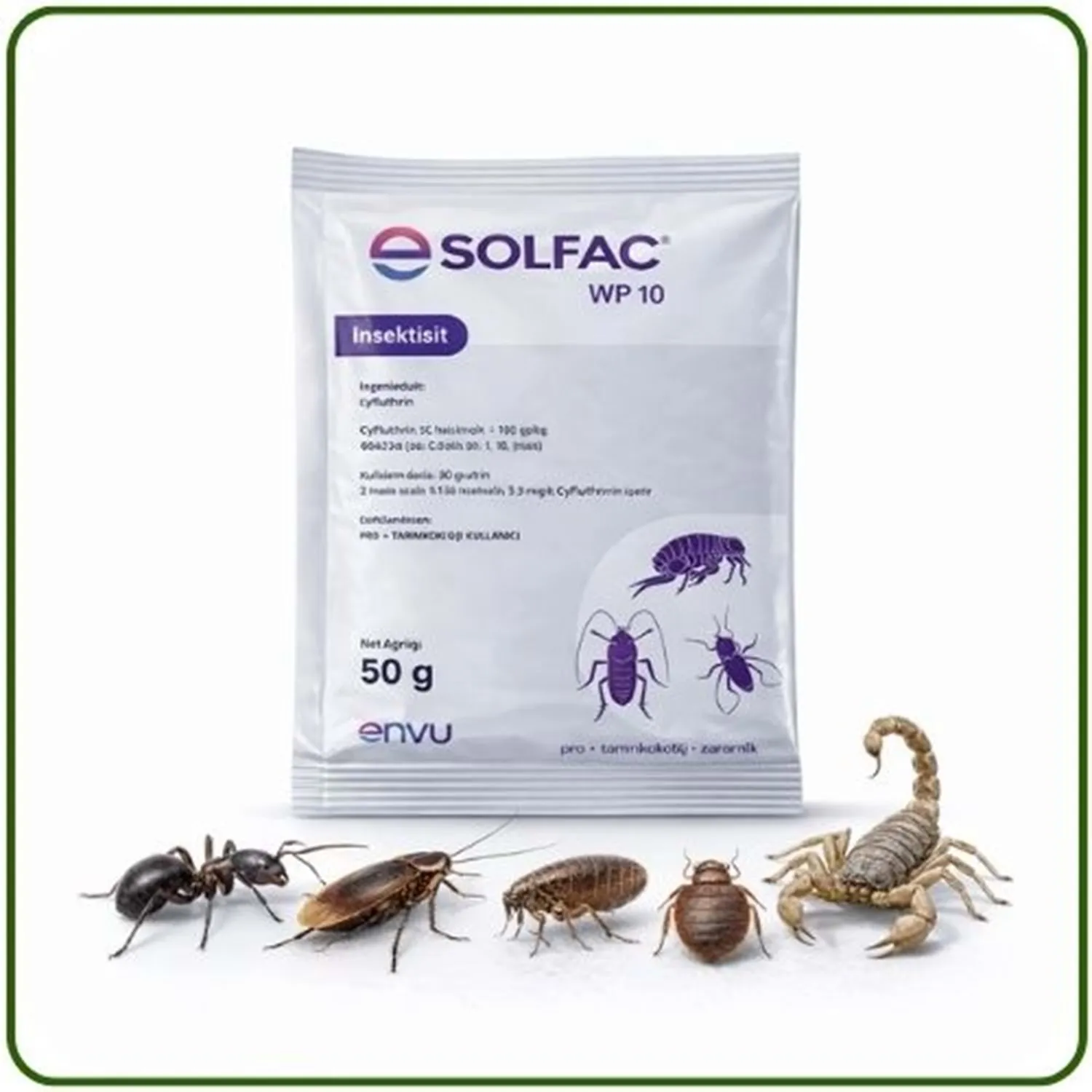 Bayer-Envu Solfac WP 10 Toz Haşere Öldürücü | 50 Gram