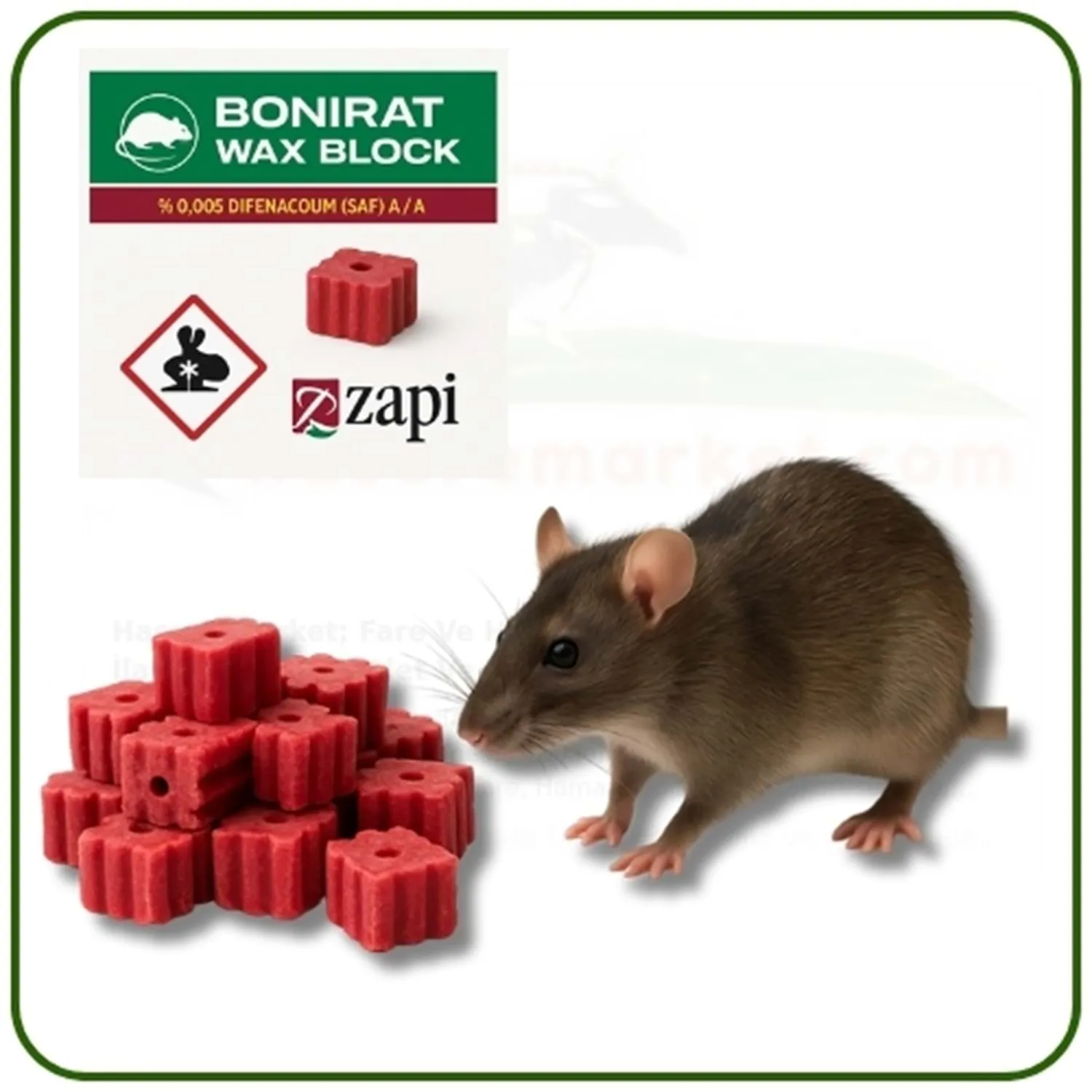 Bonirat Mum Blok Fare Zehiri | 1 Kg
