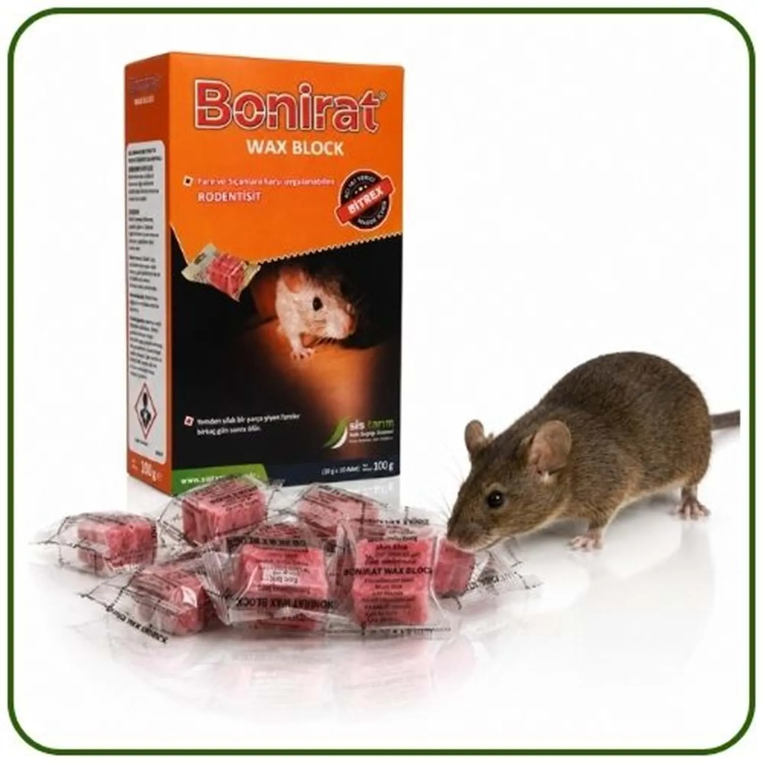 Bonirat Mum Blok Fare Zehiri Kutu | 100 Gr