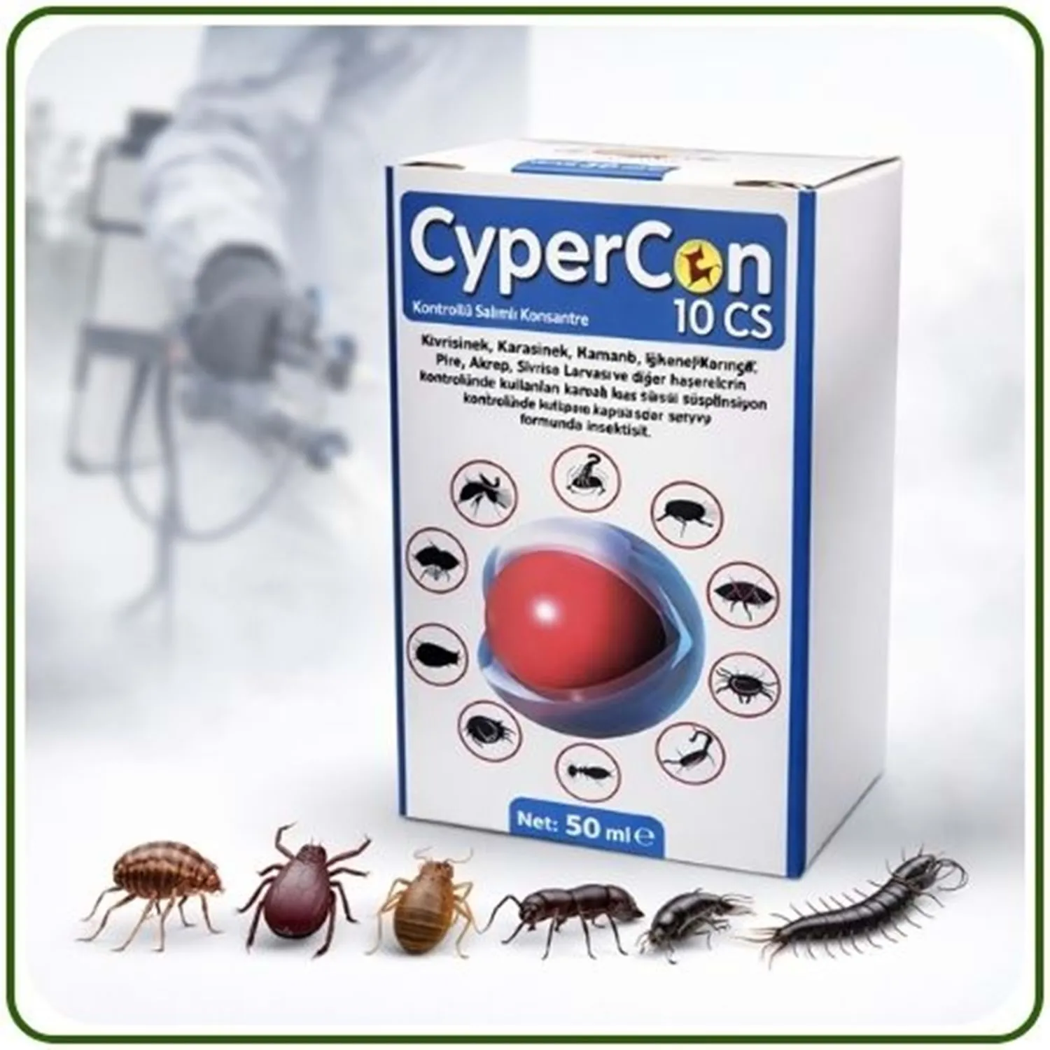 Cypercon 10 CS Kokusuz Haşere Öldürücü | 50 ml