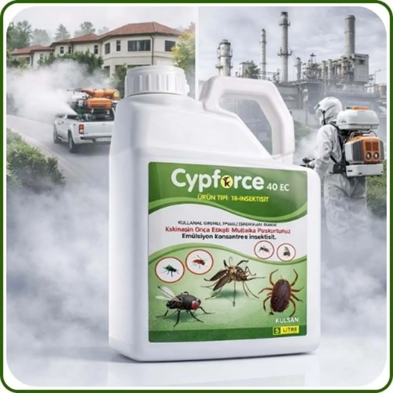 Cypforce 40 EC Kokulu Haşere Öldürücü | 5 Litre