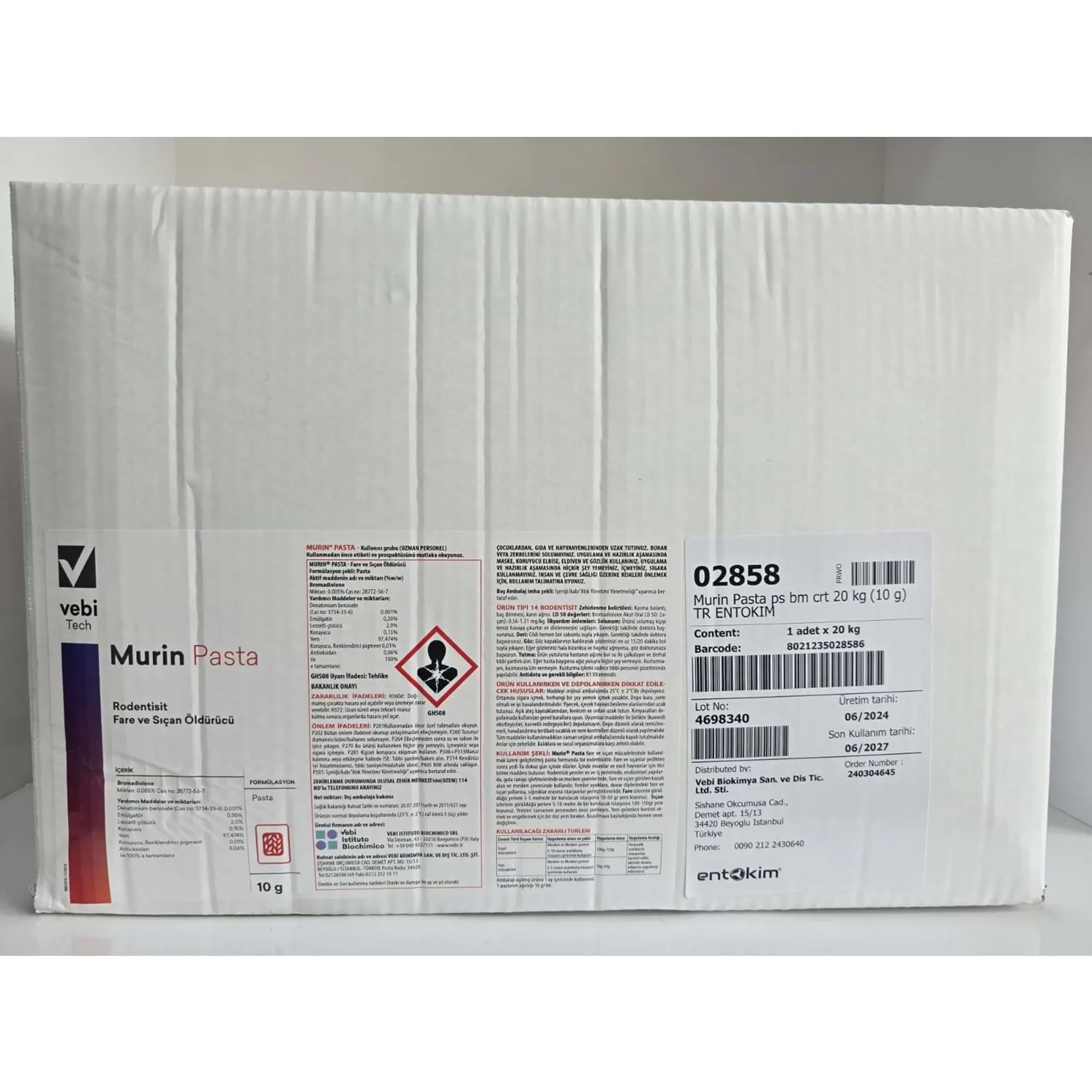 Murin Pasta Fare Zehiri | 20 Kg