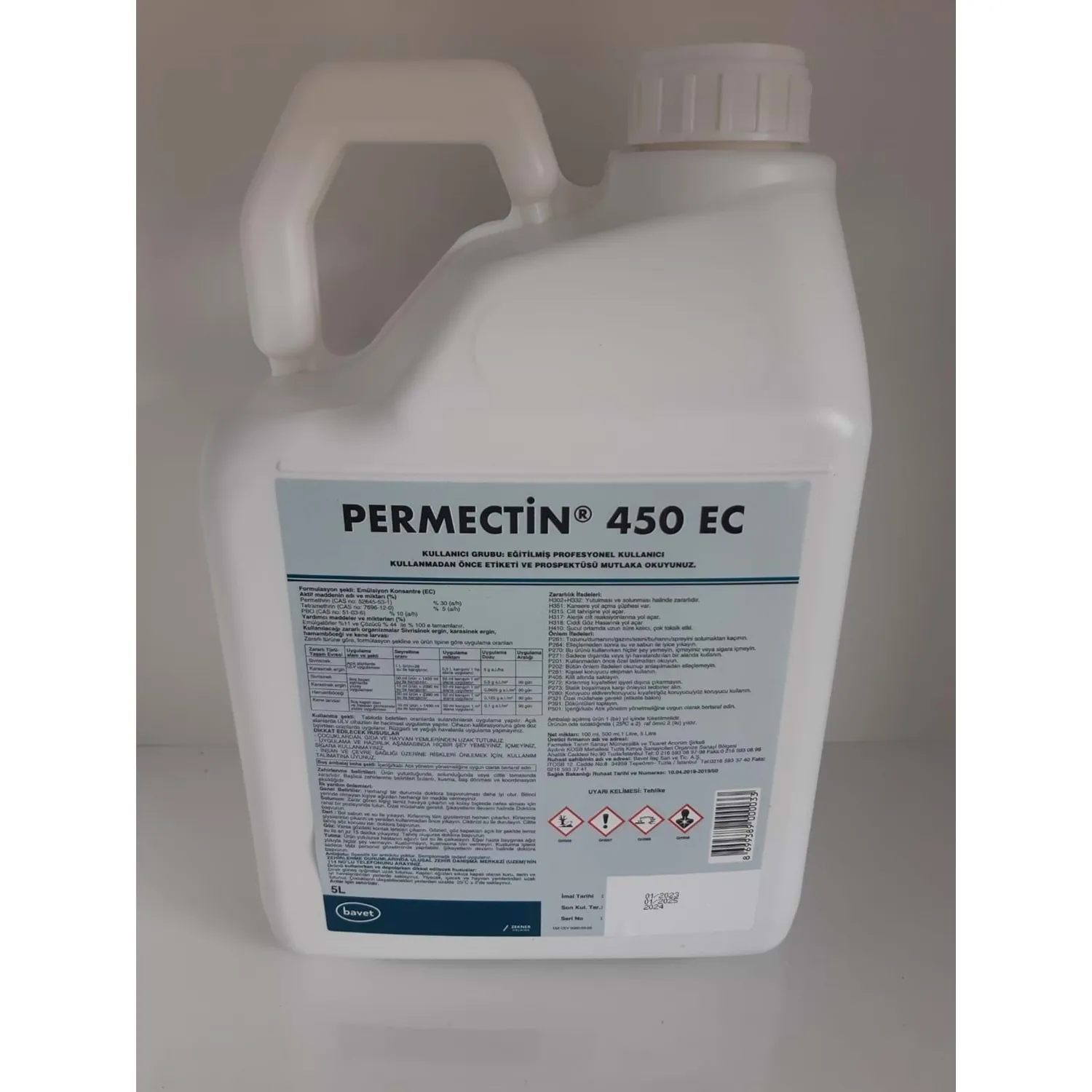Permectin 450 EC Kokulu Haşere Öldürücü | 5 Litre