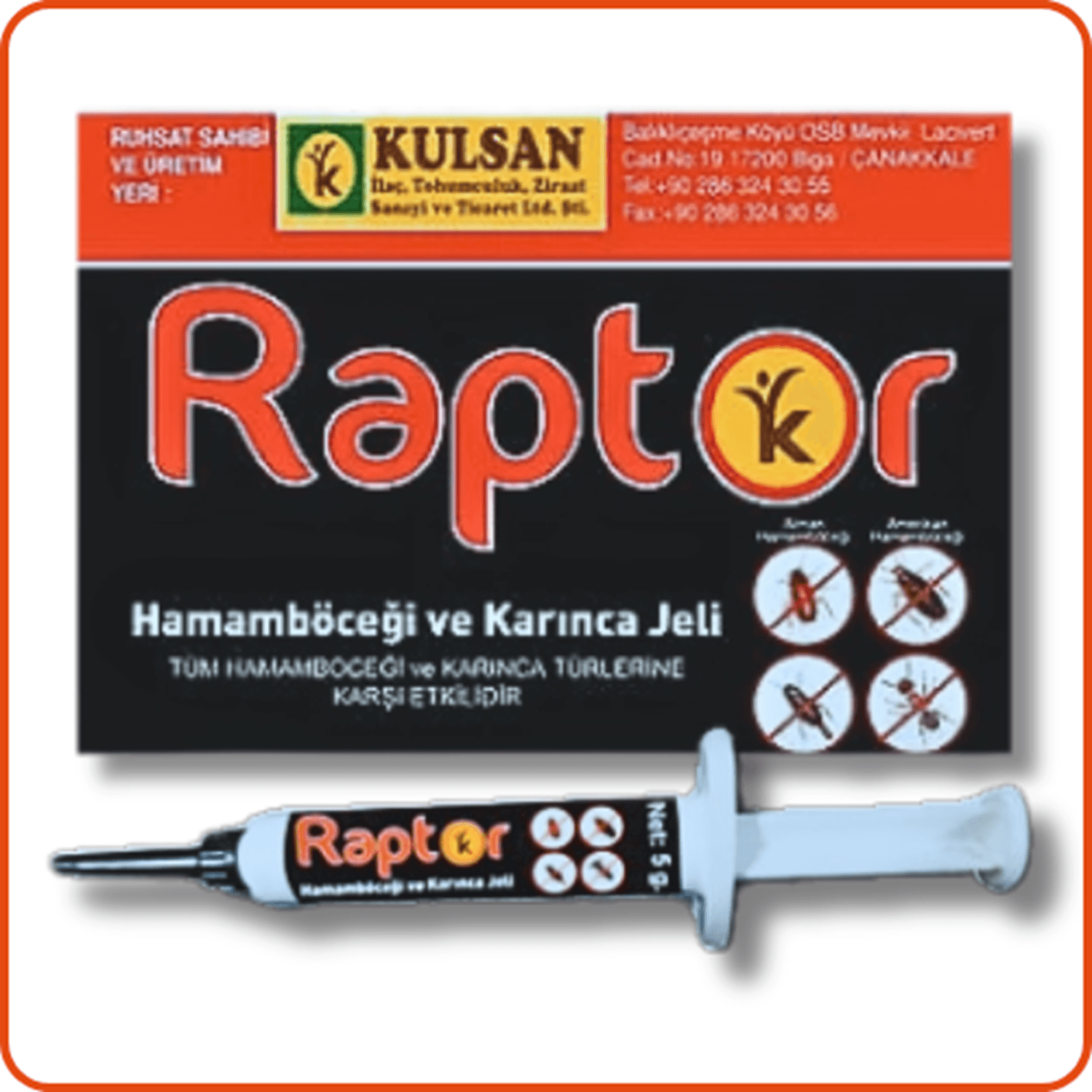 Raptor Hamamböceği Kalorifer Böceği Jeli | 5 Gram