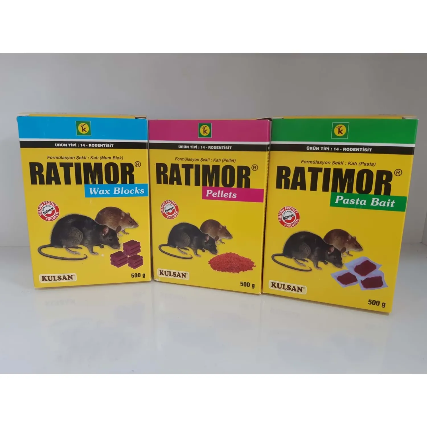 Ratimor Pellets Fare Zehiri | 500 Gram Ratimor Pasta Fare Zehiri | 500 GramRatimor Wax Blocks Fare Zehiri | 500 Gram