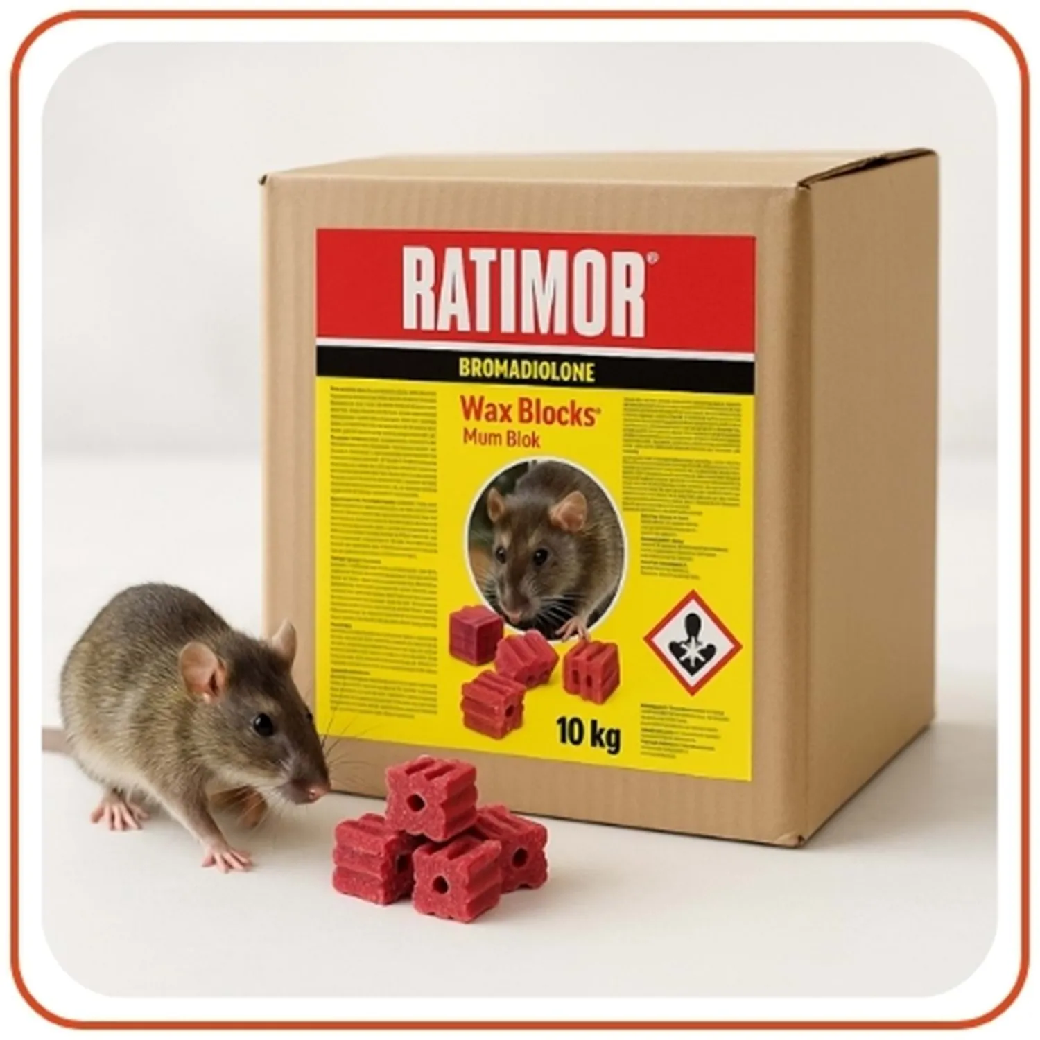 Ratimor Wax Mum Blok Fare Zehiri | 10 Kg