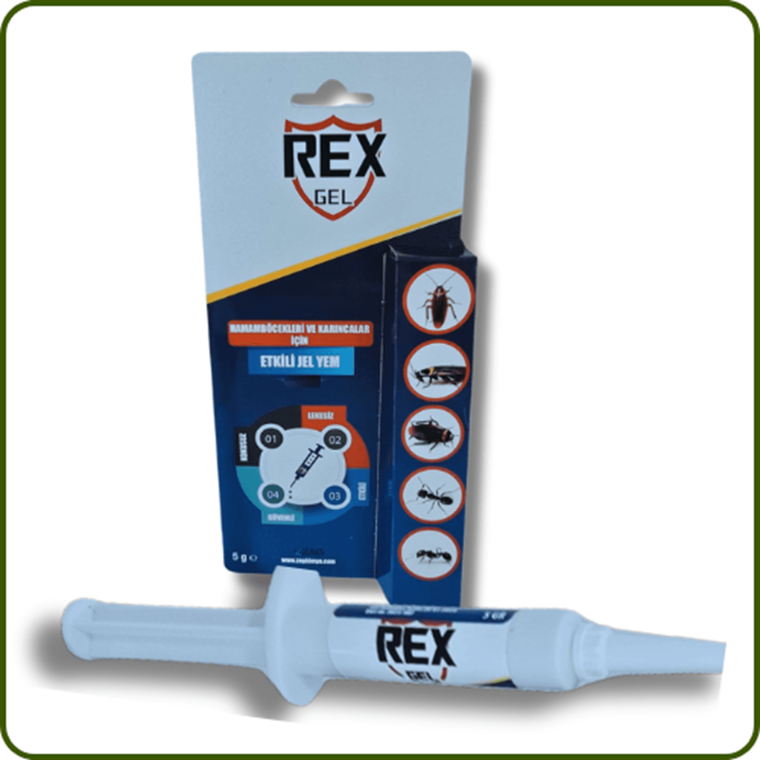 Rexgel Hamam Böceği ve Karınca Jel Yem | 5 Gram