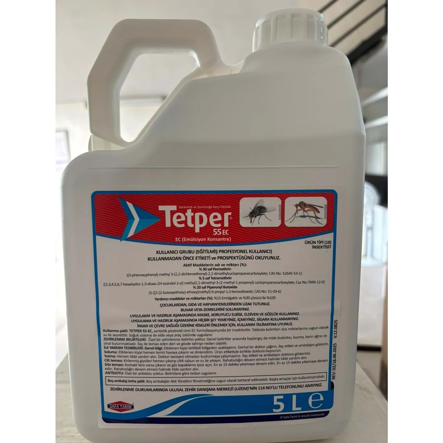 Tetper 55 EC Kokulu Haşere Öldürücü | 5 Litre
